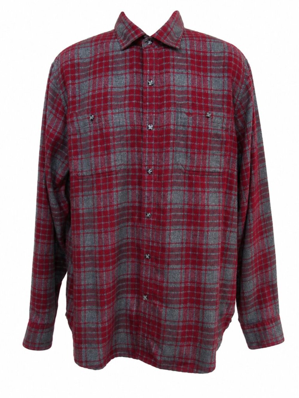Dockers Soft Plaid Button-Up Shirt | Size Large